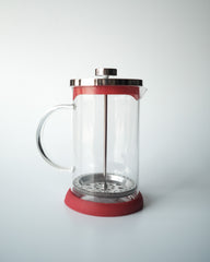 Glass French Press with Stainless Steel Lid – Elegant & Functional