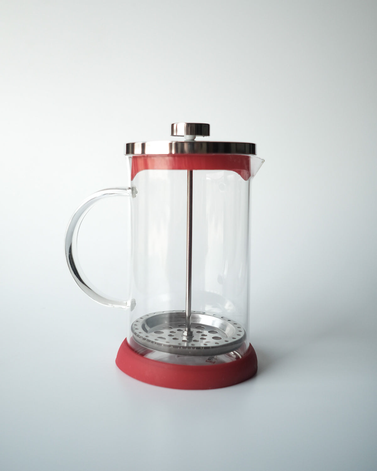 Glass French Press with Stainless Steel Lid – Elegant & Functional