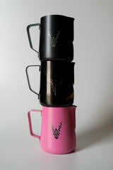Premium Black Milk Frothing Jug – Professional Barista Edition